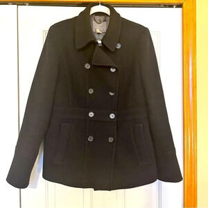J‎ Crew Stadium Cloth Nello Gori Wool Pea Coat